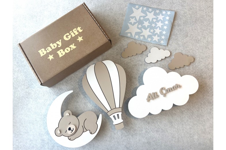 SoftBrown 3'lü Lamba Bebek Hediye Kutusu