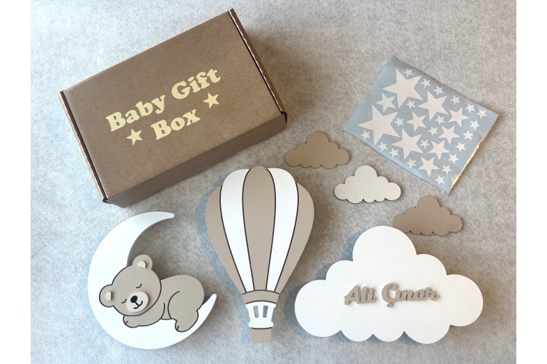 SoftBrown 3'lü Lamba Bebek Hediye Kutusu