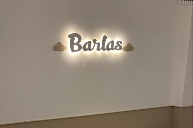 Ahşap Adına Özel Işıklı Lamba