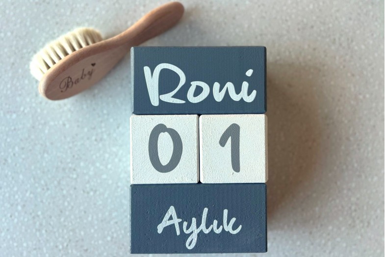 Ahşap Anı Küpleri & Fırça Seti Ahşap Anı Küpleri & Fırça Seti