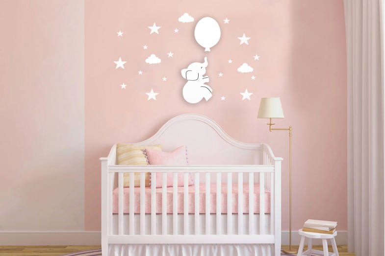 Momz Beyaz Balonlu Fil Lamba Koleksiyonu